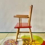 Ancienne chaise en bois paur poupée