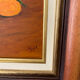 Still life with mandarins and blue pottery, oil on canvas
