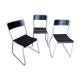 Lot of three industrial chairs
