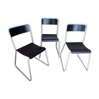 Lot of three industrial chairs