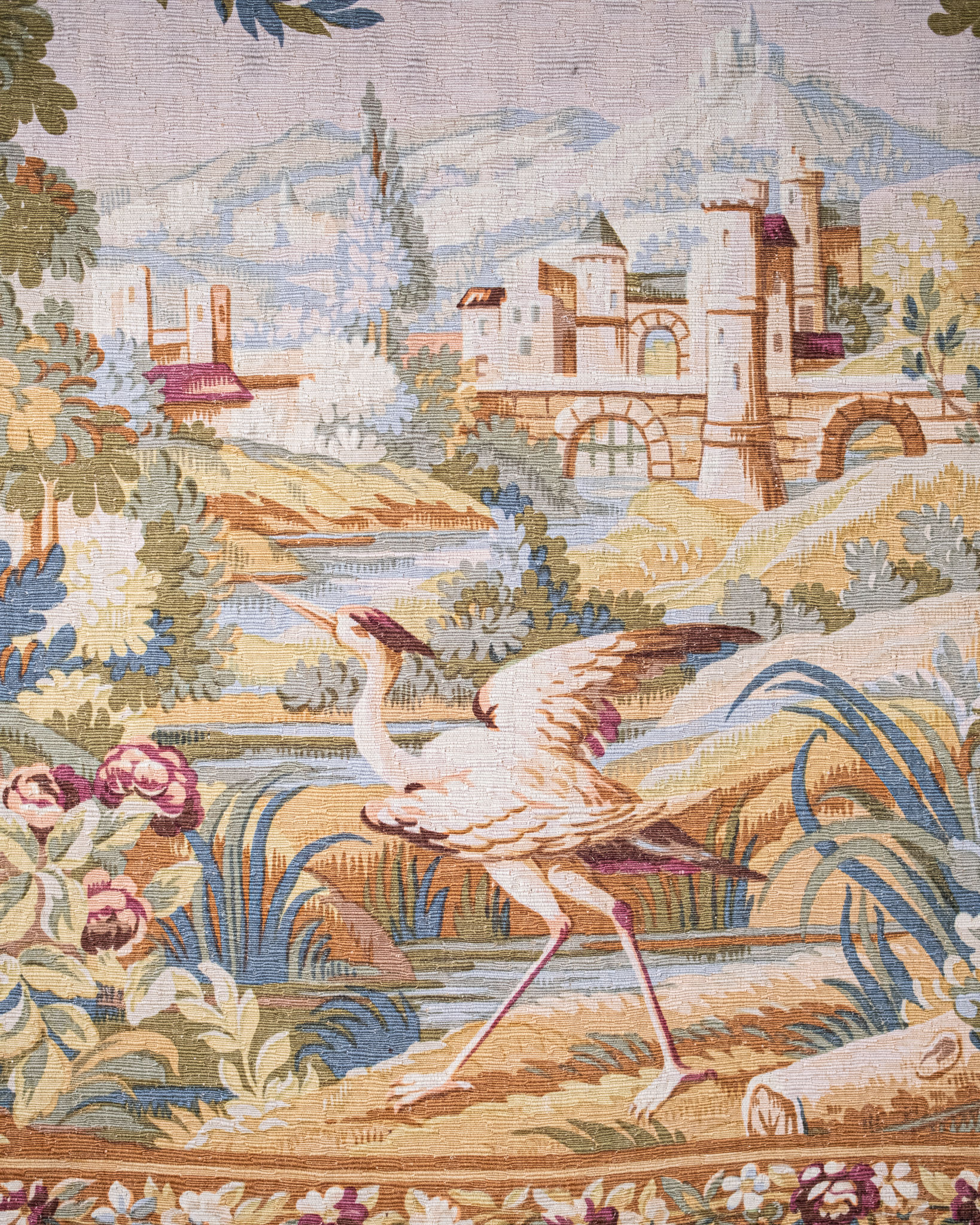 Verdure Tapestry, Robert Four Manufacture, Aubusson, 1980s