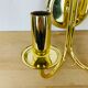 Brass wall lamp Hollywood Regency Je Fassung