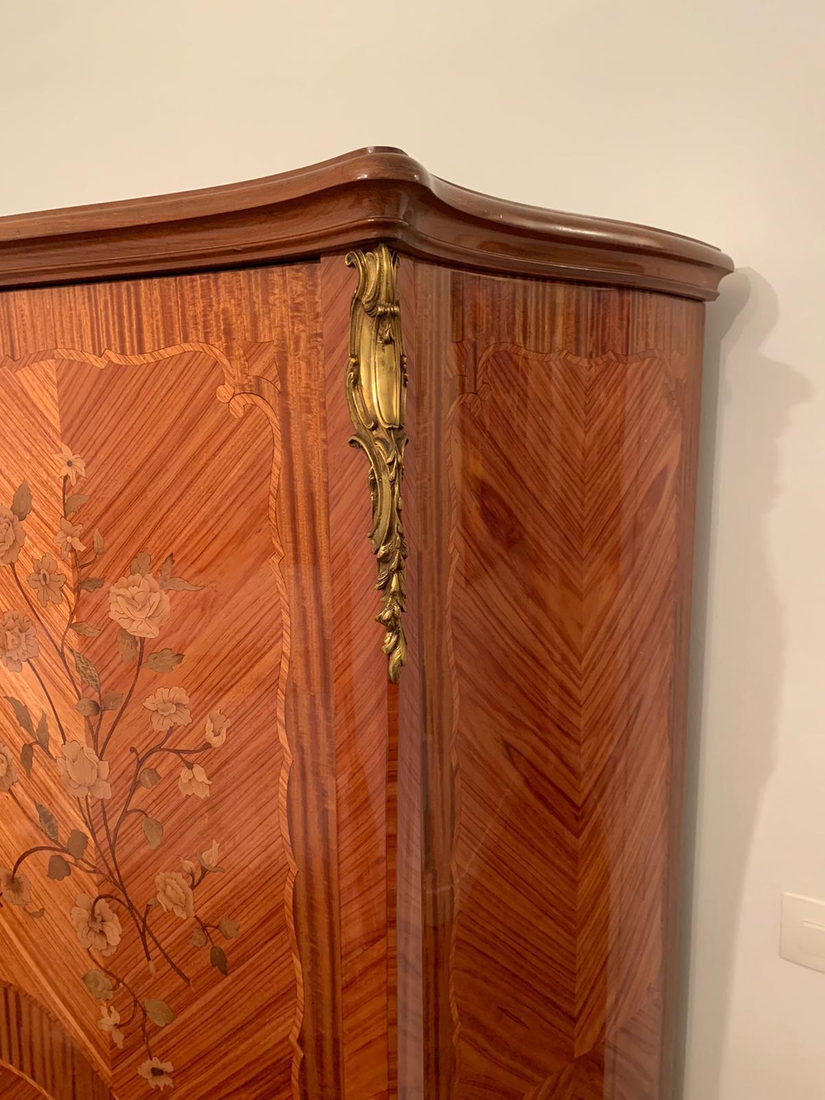 Louis XV style wardrobe rosewood