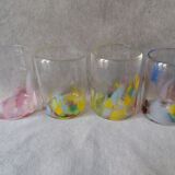 Lot of 4 murano glass cups