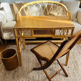 Rattan desk