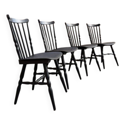 Suite de 4 chaises bistrot BAUMANN