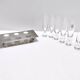 Steel and Glass Liqueur Drinking Set by Holme Sweden