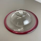 German 2,2kg Glass Bowl by Karl Wiedmann for WMF, 1960s Baushaus Art Deco