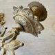 Pair of brass wall candle holders