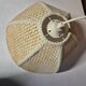 suspension bell cane and rattan natural bohemian lampshade