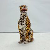 Handmade Leopard Sculpture.