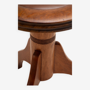 Rotating piano stool