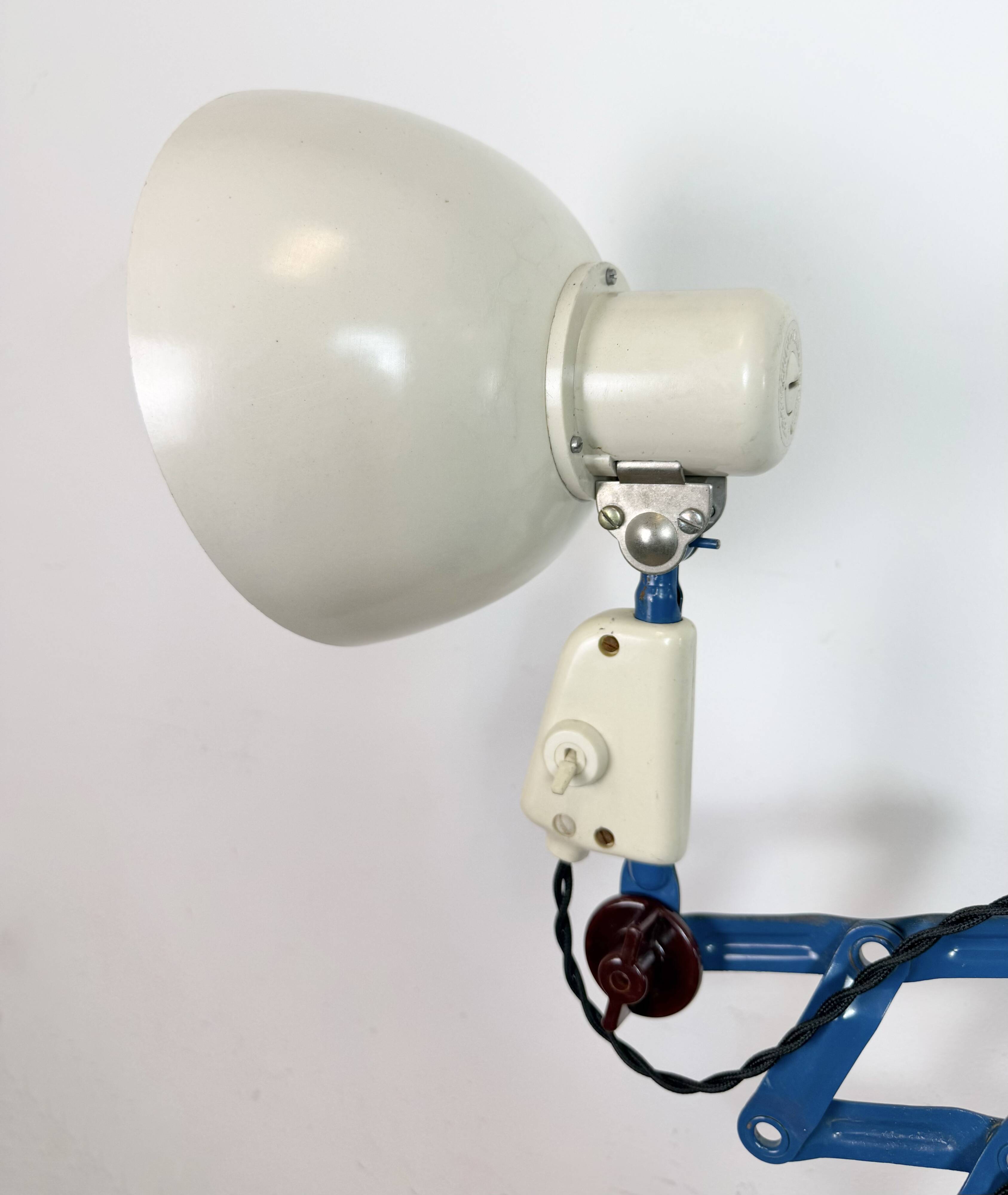 Industrial East German Scissor Lamp from VEB Zweckleuchtenbau Dresden, 1950