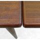 Table de repas danoise par Verner Pedersen scandinave teck 1950 estampillée