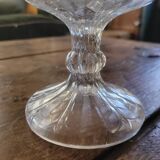 Trio of antique openwork pressed glass bowls – France, 1920–1940