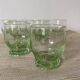 Old pistachio green glasses