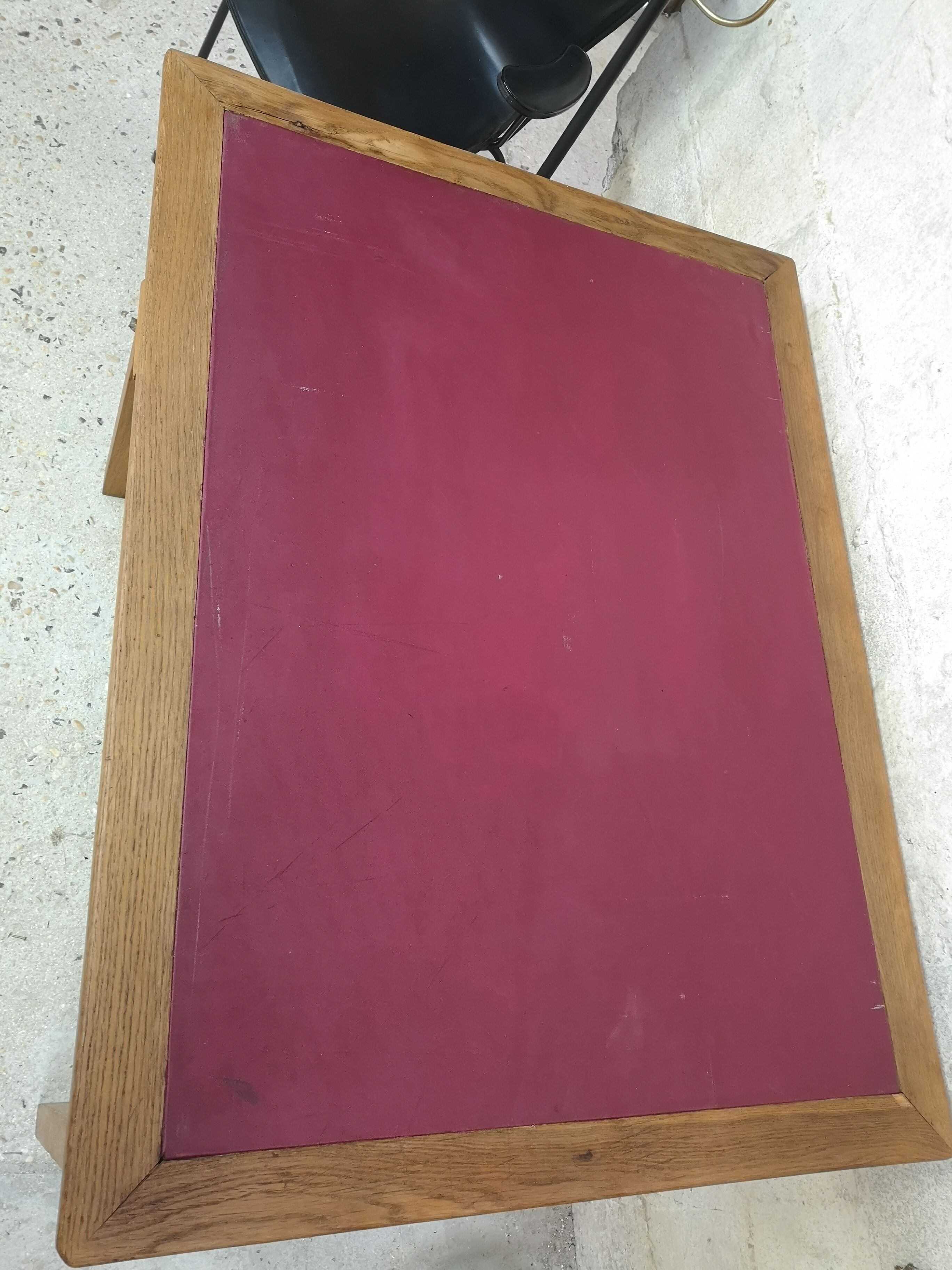 Flat office administration patina 1950 oak