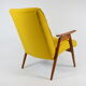 Czech original armchair TON, type 6950, 1960s, yellow, restored