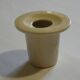 Off-white porcelain inkwell with well-curved bowl