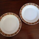 Pair of KG Lunéville "Vittefleur" pedestal dishes, early 20th century