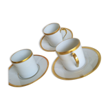 Set of 3 old cups from the Limoges royal factory