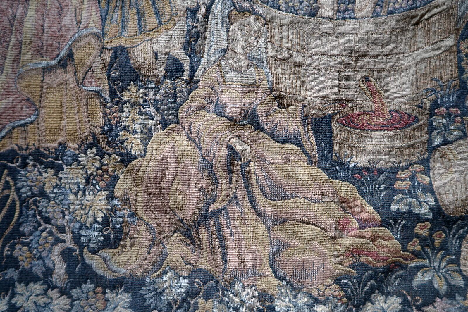 Vintage French tapestry wall hanging by Marc Waymel, 91cm x 117cm, 1960s