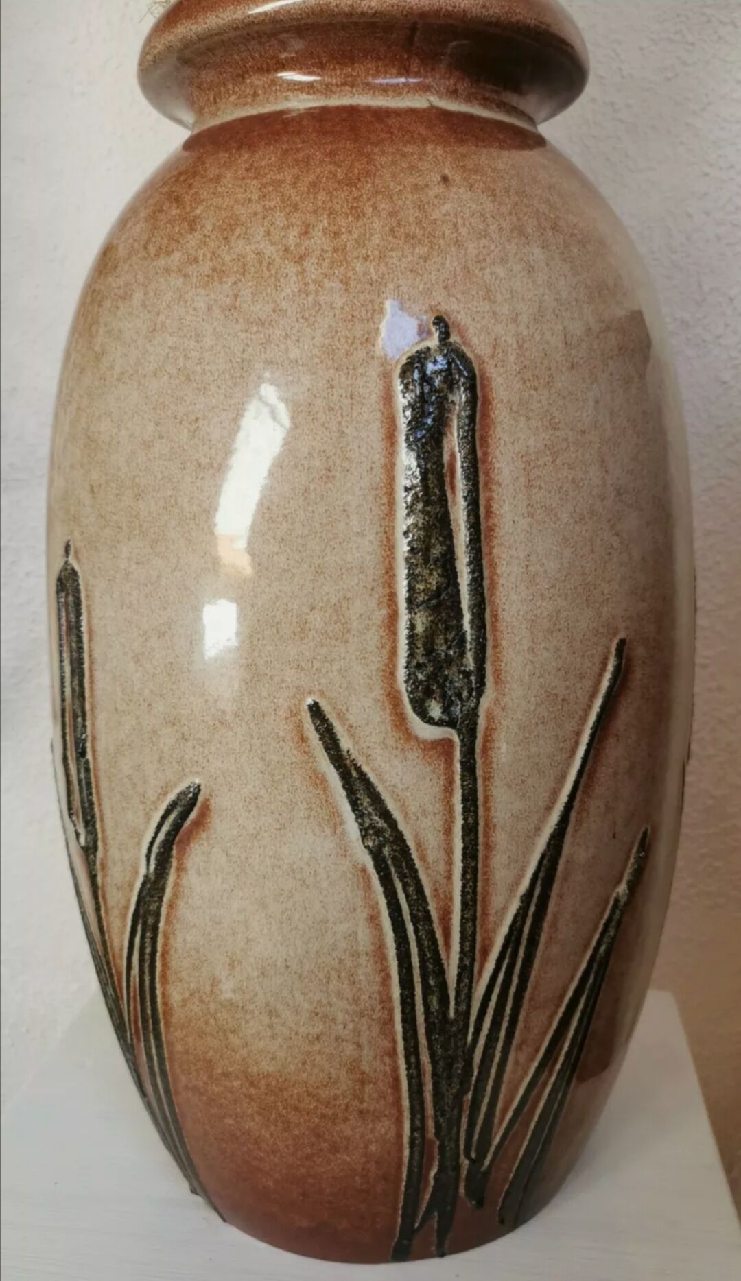 Vase West Germany Joncs