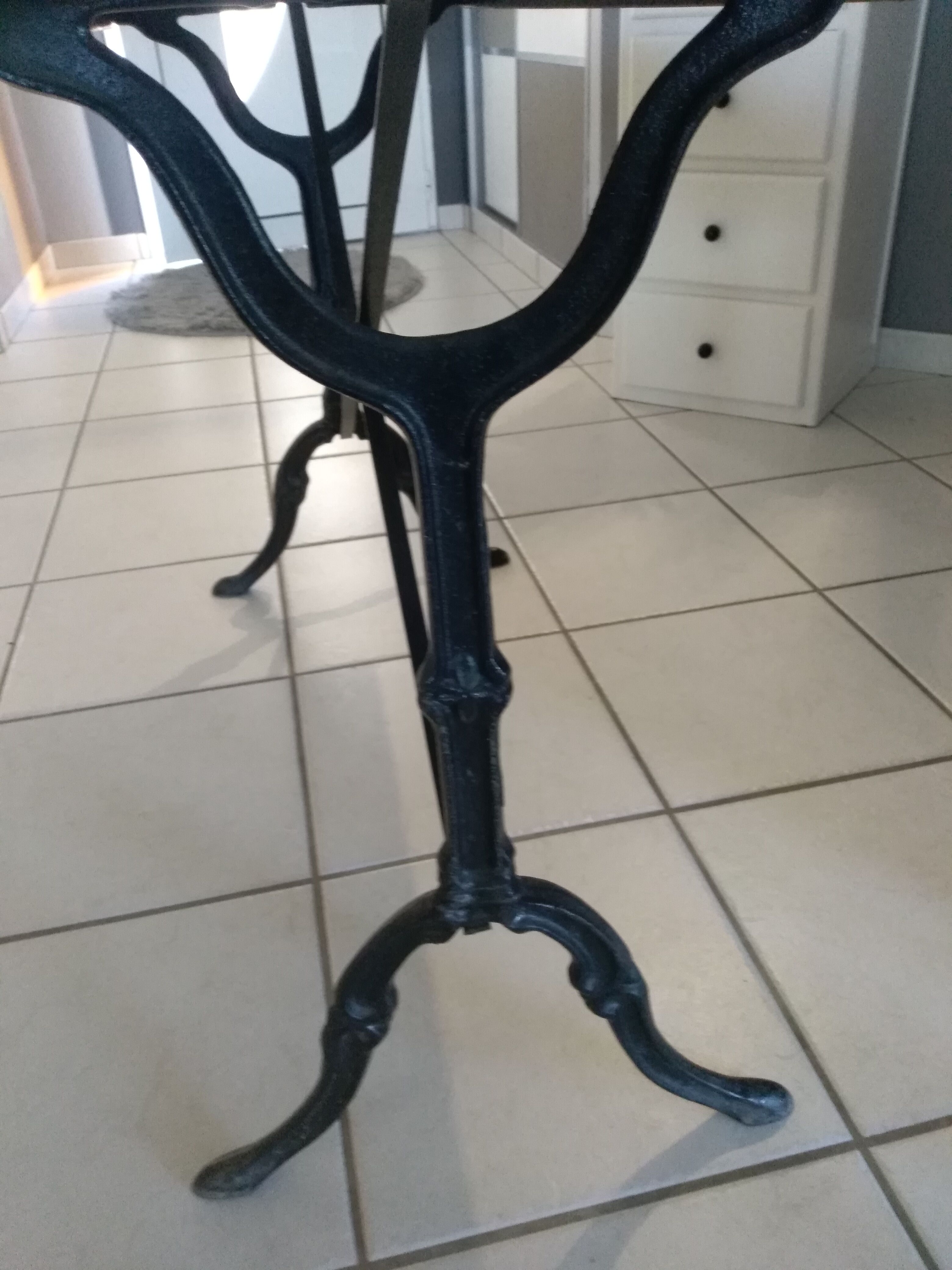 Vintage marble bistro table 1960