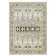 Hand-Knotted Wool Area Rug for Living Room, Decorative Oushak Blue and Ivory Floral Design Carpet