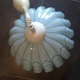Suspension from the 70s. In glass paste (no problem) Rare and large piece, 45 cm wide.