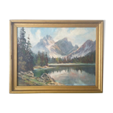 Oil on canvas signed 91 cm x 71 cm