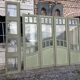 4 Art Nouveau partition doors + transom
