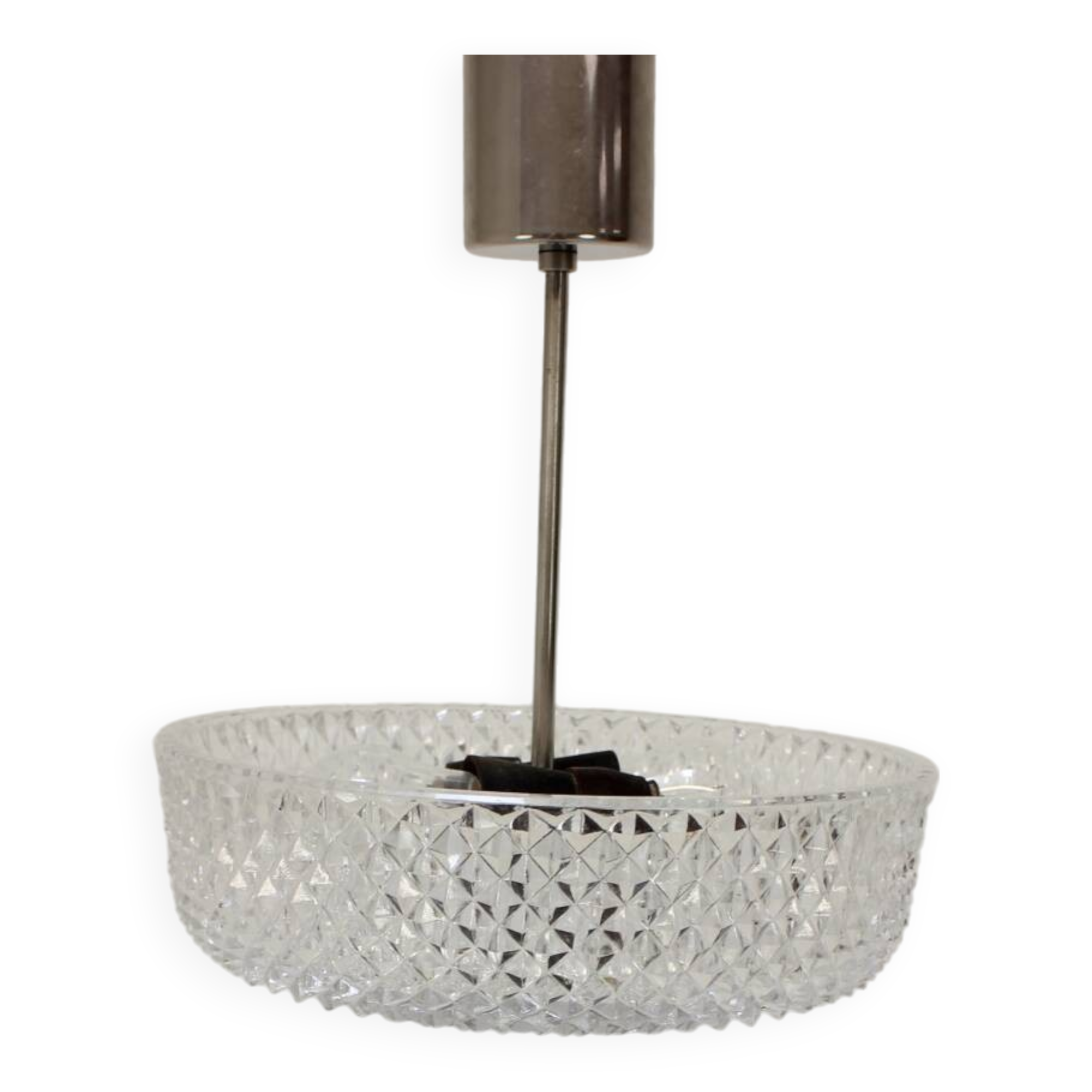 Midcentury Glass Pendant by Kamenicky Senov, 1960s