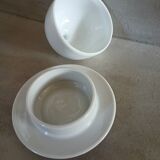 Beurrier individuel en porcelaine