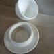 Individual porcelain butter dish