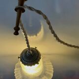 Pair of Art Deco lamps with boxwood hooks