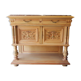 Wooden and marble buffet