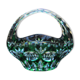 Baccarat cut crystal basket