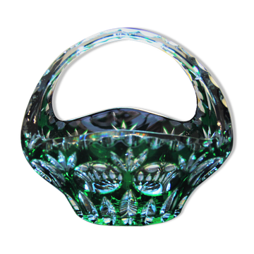Baccarat cut crystal basket