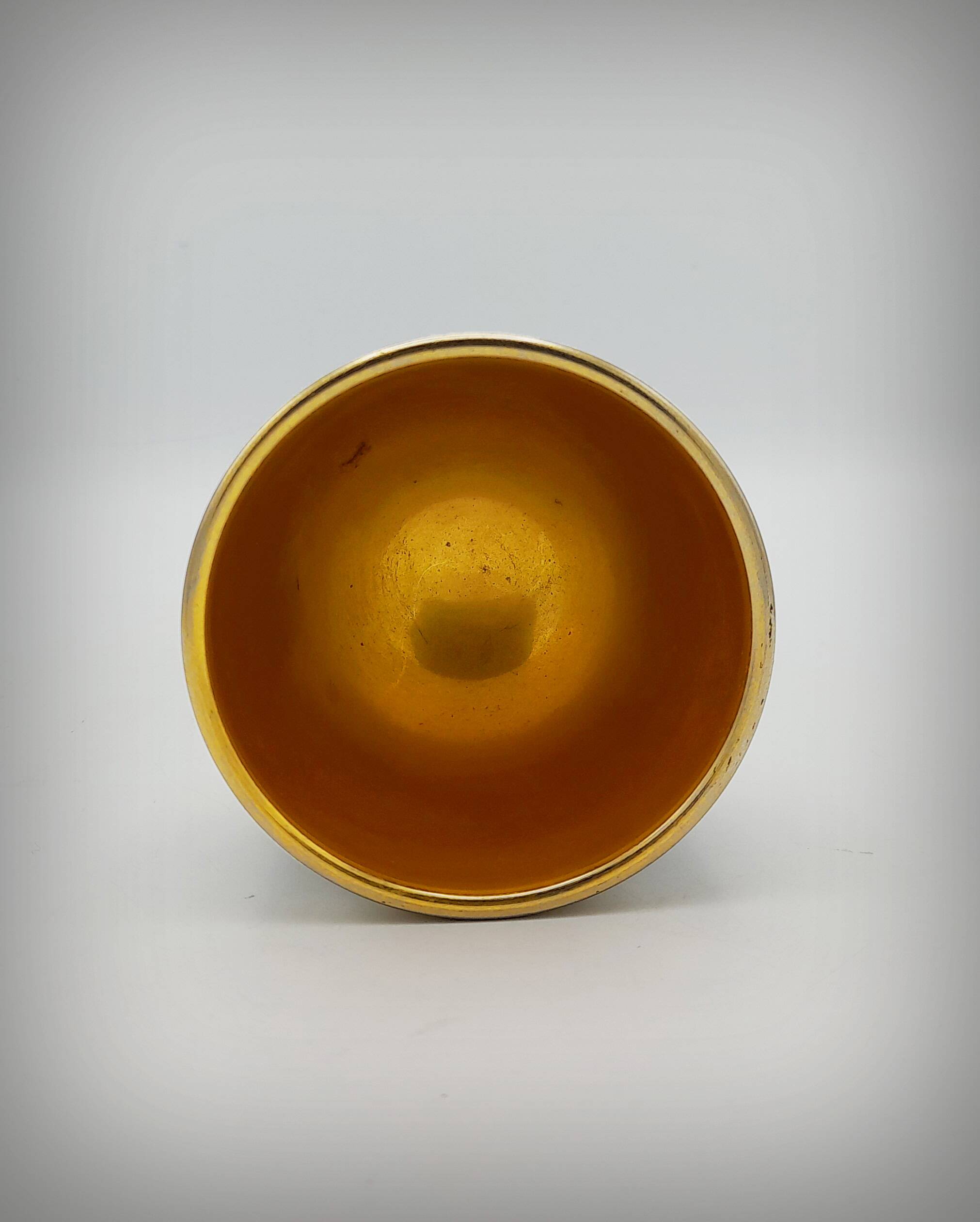 Brutalist metal chalice cup, Spain, 1960s