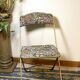 Chaises pliantes motif floral