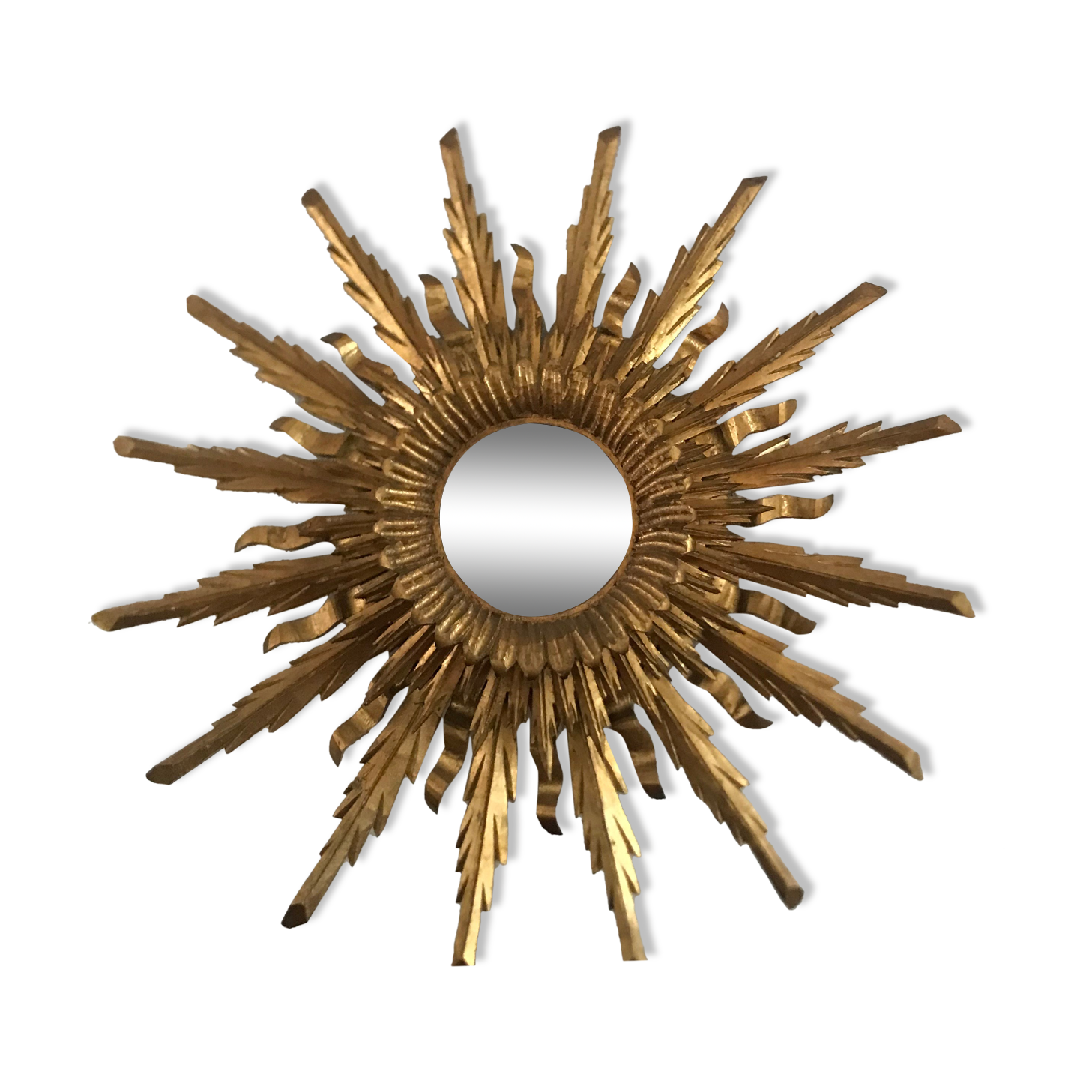 Mirror sun witch's eye golden wood