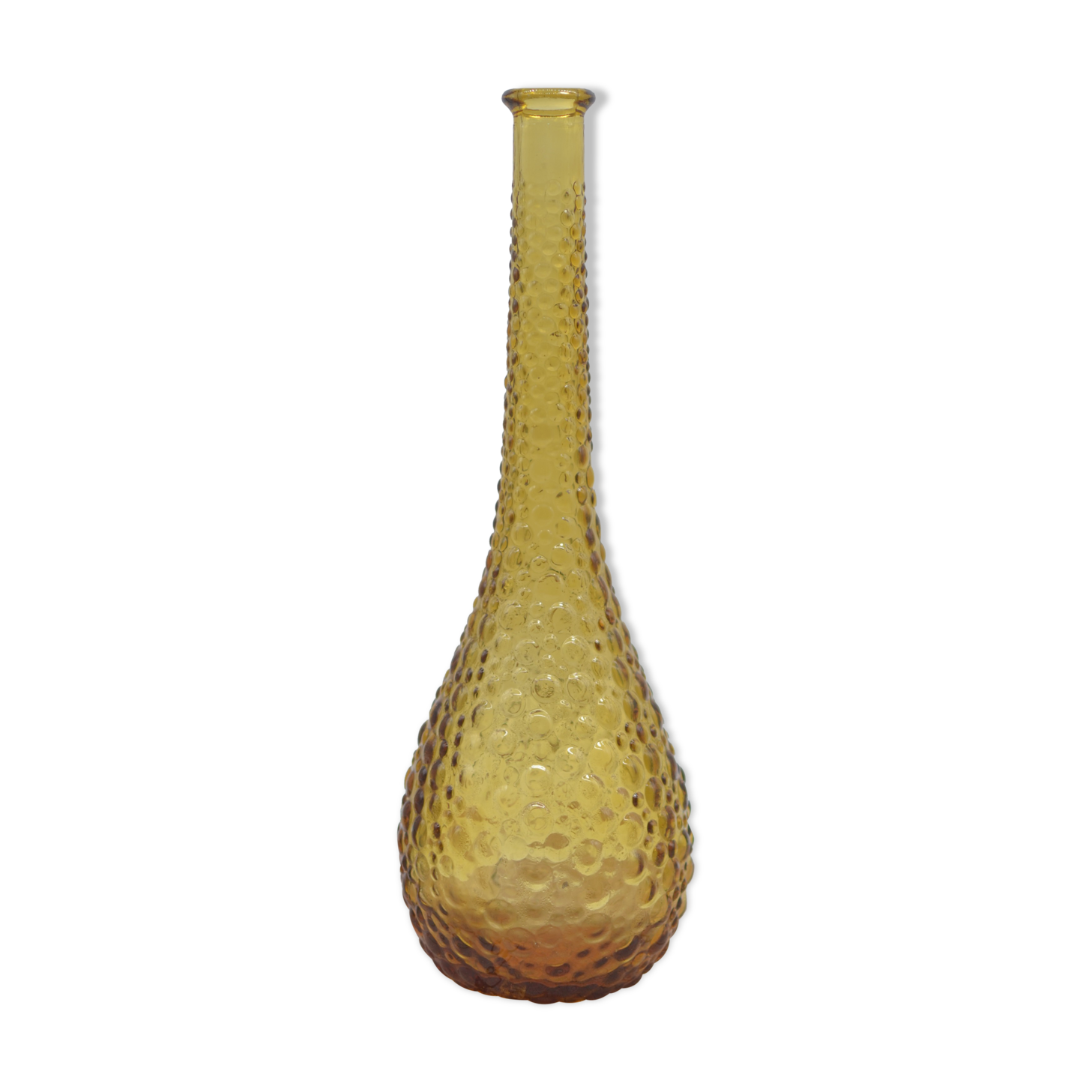 Yellow empolie decanter 39 centimeters 50/60 years without cap