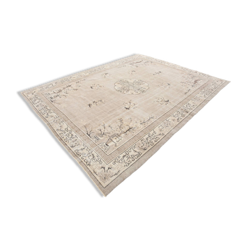 Tapis oriental vintage beige