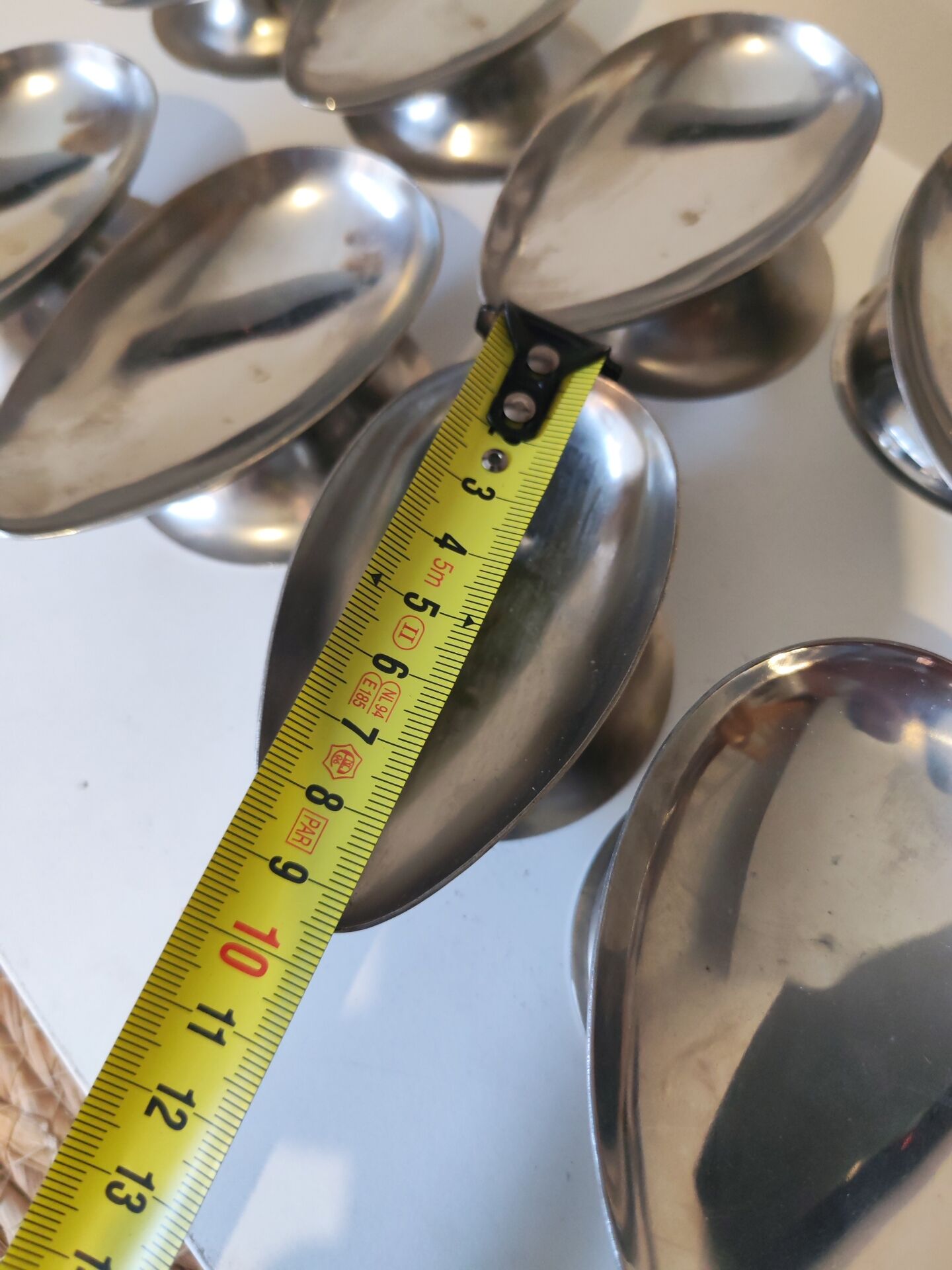 12 stainless steel chrome cups