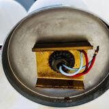 2 vintage double opaline globe wall lights 1960