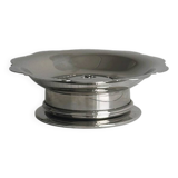 Vintage Coquillor butter dish in shiny metal