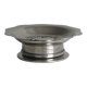 Vintage Coquillor butter dish in shiny metal