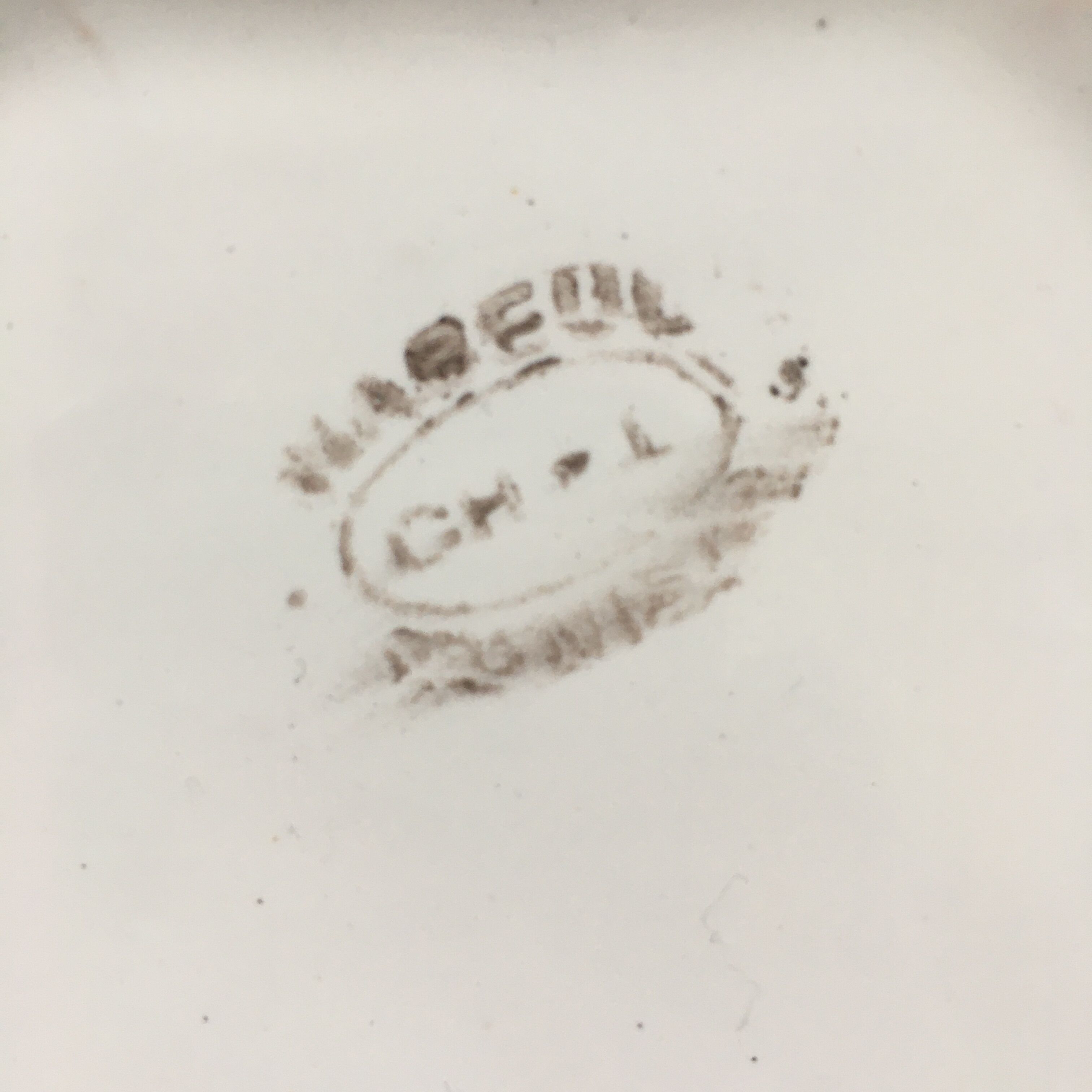 Set ceramics blue décor