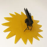 Sun wall lamp by jean-charles de castelbajac for brossier saderne & roset line, 90s.